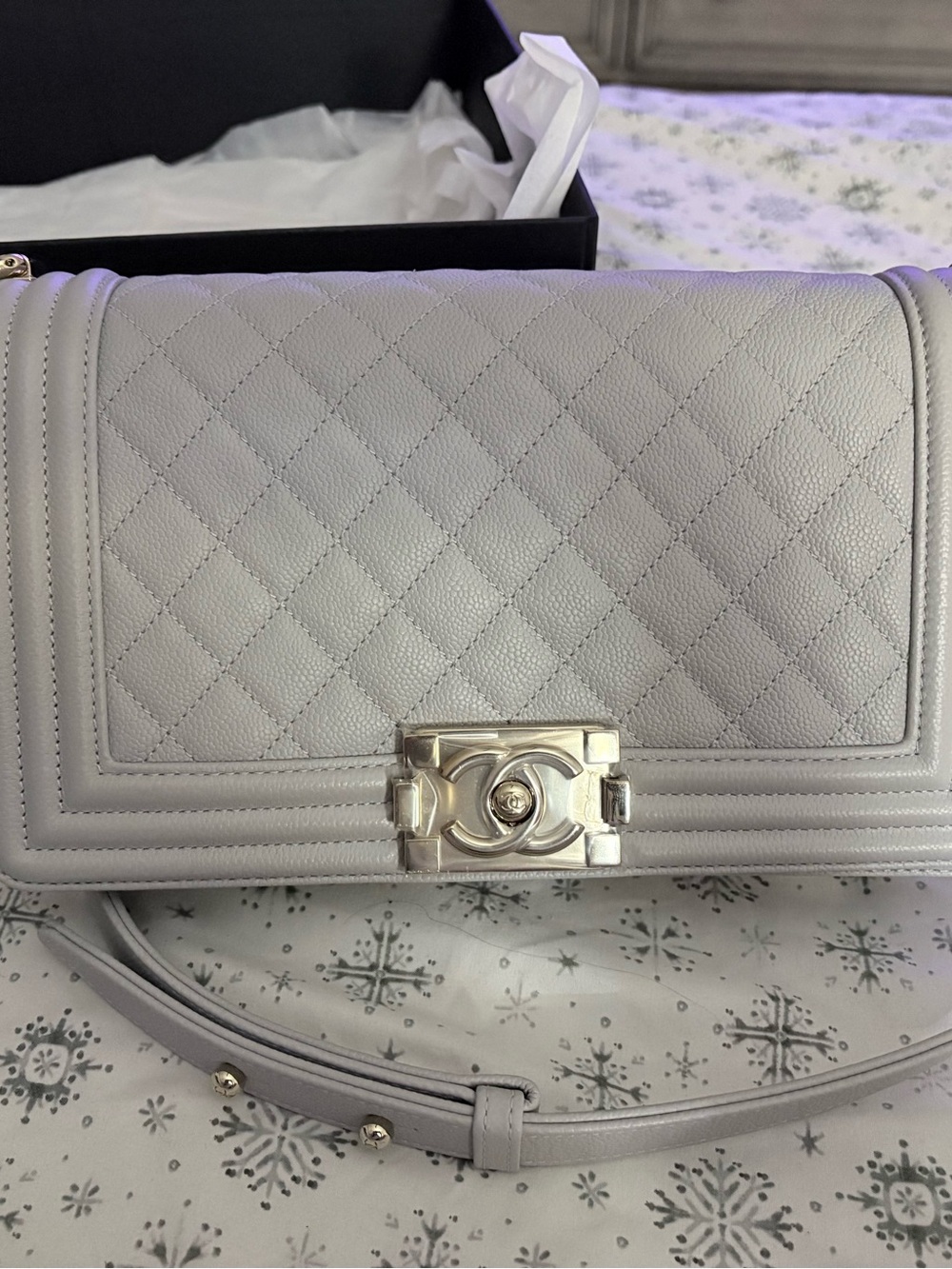 Chanel Old Medium Caviar Boy Bag